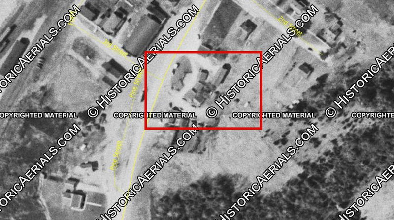 Elis Modern Cabins - 1954 Aerial (newer photo)